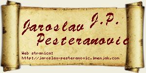 Jaroslav Pešteranović vizit kartica